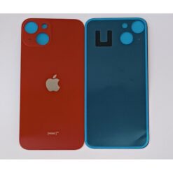 Plaque arrière en verre NEUTRE iPhone 13 Rouge (pour machine laser)