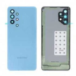 Vitre arrière + vitre caméra bleue Samsung Galaxy A32 5G (Officiel)