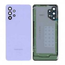 Vitre arrière + vitre caméra violette Samsung Galaxy A32 5G (Officiel)