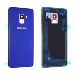 Vitre arrière + vitre caméra bleu Samsung Galaxy A8 2018 A530F (Officiel)