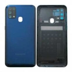 vitre arriere + vitre camera bleu Samsung Galaxy M31 M315F (officiel)