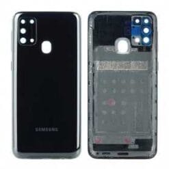 vitre arriere + vitre camera noir Samsung Galaxy M31 M315F (officiel)