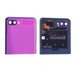 Vitre arrière + vitre caméra violette (Partie Supérieure) Samsung Galaxy Z Flip F700 (officiel)