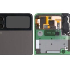 Vitre arrière supérieure + vitre caméra Noire Samsung Galaxy Z Flip 3 5G F711B (officiel)