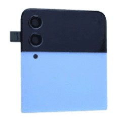 Vitre arrière supérieure + vitre caméra Bleue Samsung Galaxy Z Flip 4 5G F721B (officiel)