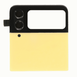 Vitre arrière supérieure + vitre caméra Jaune Samsung Galaxy Z Flip 4 5G F721B (officiel)