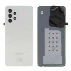 Vitre arrière + vitre caméra Blanche Samsung Galaxy A52 4G/5G (Officiel)