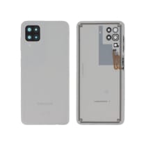 Vitre arrière + vitre caméra + bouton power Blanche Samsung Galaxy A12 (Officiel)