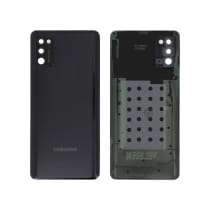 Vitre arrière + vitre caméra Samsung Galaxy A41 (Officiel) - Noire