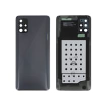 Vitre arrière + vitre caméra Noire Samsung Galaxy A51 A515F (Officiel)