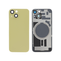 Vitre face arrière iPhone 14 + NFC Magnet Qualité Origine Jaune
