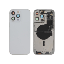 Vitre face arrière iPhone 14 Pro Max + NFC Magnet Qualité Origine Blanc