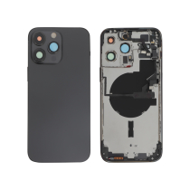 Vitre face arrière iPhone 14 Pro Max + NFC Magnet Qualité Origine Noir