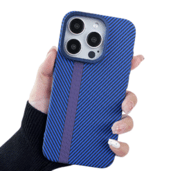 Coque Simili Carbone Magsafe Bleu/Violet iPhone 17 Air