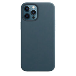 Coque Simili Cuir Magsafe Bleu iPhone 16 Plus