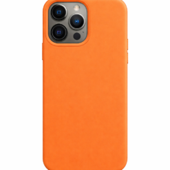 Coques Simili cuir Magsafe Orange iPhone 17 Pro Max