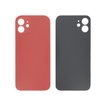 Vitre face arrière iPhone 12 Mini Qualité Origine Rouge