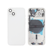 Vitre face arrière iPhone 13 Mini + NFC Magnet Qualité Origine Blanc
