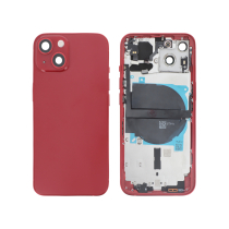 Vitre face arrière iPhone 13 Mini + NFC Magnet Qualité Origine Rouge