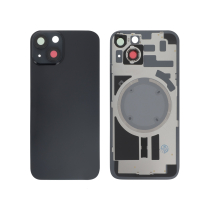 Vitre face arrière iPhone 14 Plus + NFC Magnet Qualité Origine Noir