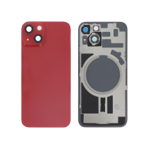 Vitre face arrière iPhone 14 + NFC Magnet Qualité Origine Rouge