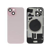 Vitre face arrière iPhone 15 Plus + NFC Magnet Qualité Origine Rose