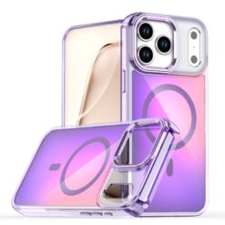 Coque holographique Magsafe Violet pour IPhone 16 Pro