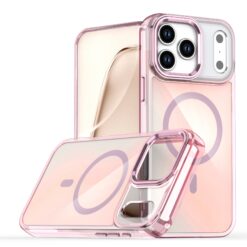 Coque holographique Magsafe Rose pour Samsung S24 Ultra
