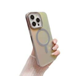 Coque Holographique Magsafe Silver iPhone 16
