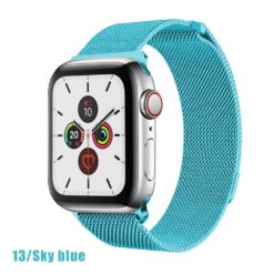 Bracelet Acier Bleu Ciel 42mm à 49mm