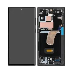 Ecran OLED + Chassis noir Samsung S23 Ultra Small glass