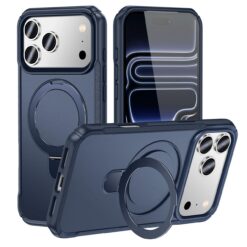 Coque Magsafe avec support Iphone 16 Bleu