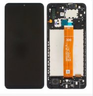 Ecran LCD + Vitre Tactile + Châssis Noir Samsung Galaxy A02 (A022F/A022G) (Officiel)