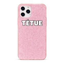 Coque GLITZERA Paillettes TETUE PINK iPhone 17 Pro Max