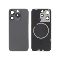 Vitre face arrière iPhone 15 Pro + NFC Magnet Qualité Origine Titane Noir