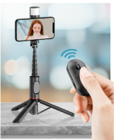 Perche à Selfie avec trépied + télécommande Bluetooth