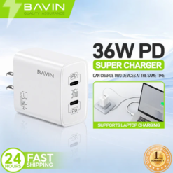 BAVIN PC909 Chargeur Rapide 36W Double Type-C