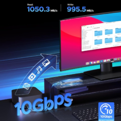 Alternative view of Boîtier Externe ORICO M.2 SSD USB-C 3.1 Gen2 (TCM2) Bleu