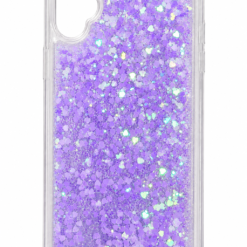 Coque Paillette Coeur Violet Samsung A14