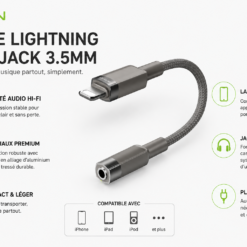 Alternative view of BAVIN AUX62 Hi-Fi Audio Cable iPhone / Jack 3.5mm