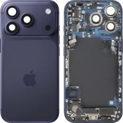 Châssis Iphone 17 Pro  Bleu (Sans face arrière) (sans batterie et sans connecteur de charge)