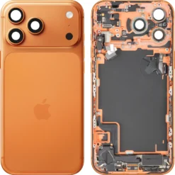 Châssis Iphone 17 Pro  Orange (Sans face arrière) (sans batterie et sans connecteur de charge)
