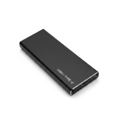 Boitier externe disque dur PCIE nvme USB 3.1/USB-C vers M.2 SATA SSD + 1 USB-C câble (PC28-1)noir