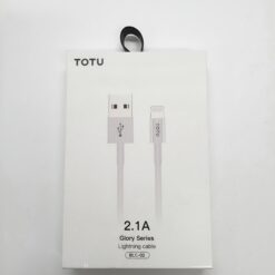 Câble USB vers Lightning 10W-2,1A blanc 1M TOTU