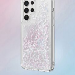 Coque sand paillettes cœur pour S24 ultra