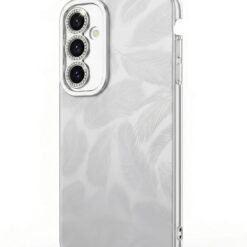 Coque holographique feuille argent pour Samsung A35