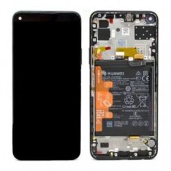 Ecran LCD + vitre tactile + châssis + batterie Noir Huawei P40 Lite 5G (Officiel)