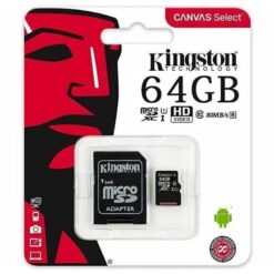 Kingston Carte Micro SD 64Go - Canvas Select CLasse 10 - 80Mo/s