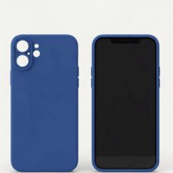 Coque en silicone pour iphone 16 Bleu